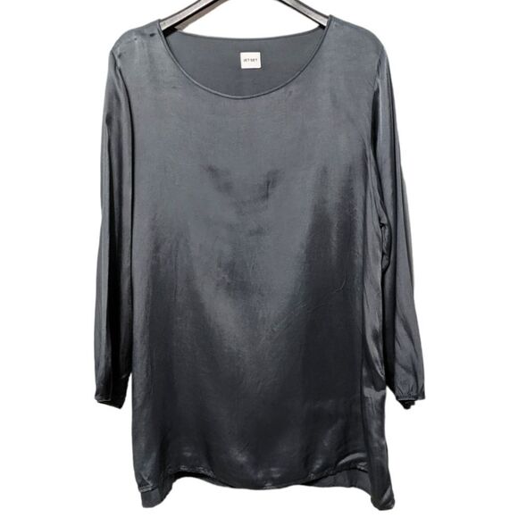 JET SET Cupro Slate Gray Tunic Top M - Picture 7 of 7